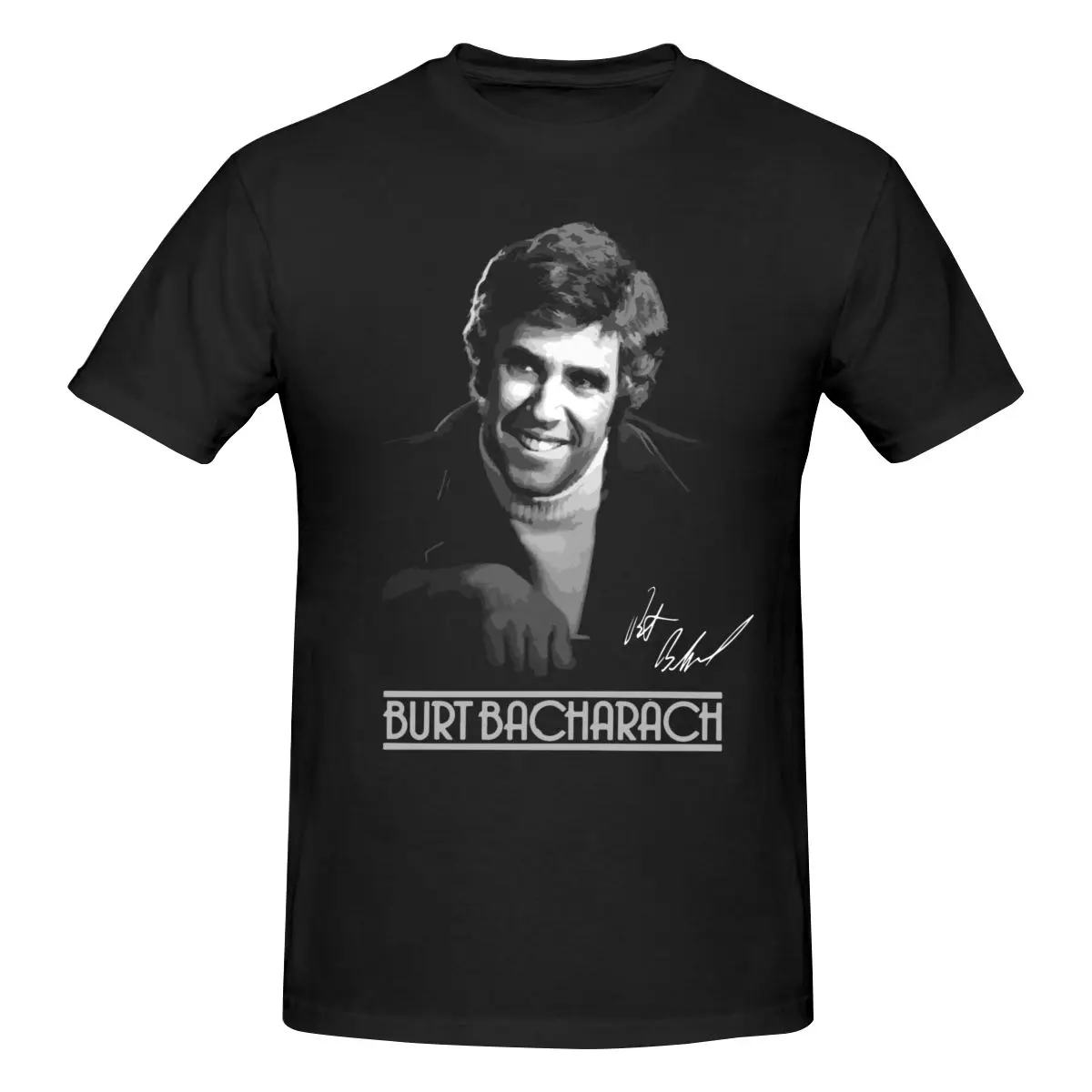 

Burt Bacharach Pianist T Shirt Cotton Short Sleeve Shirt Men