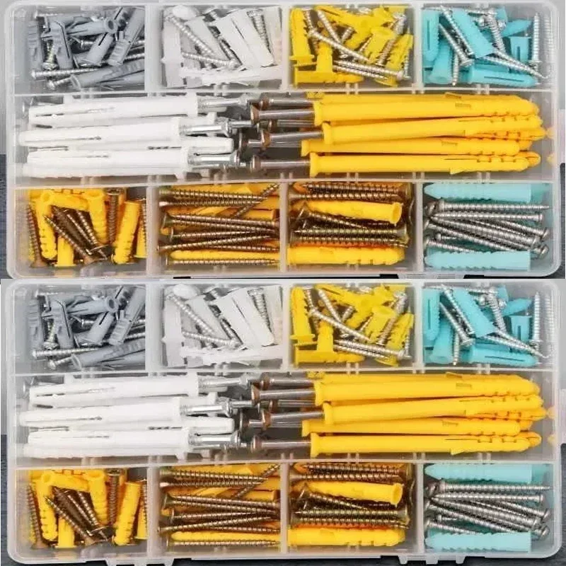 Kevinrooty Anclajes De Plástico Para Paneles De Yeso Autoperforantes Blancos Con Kit
