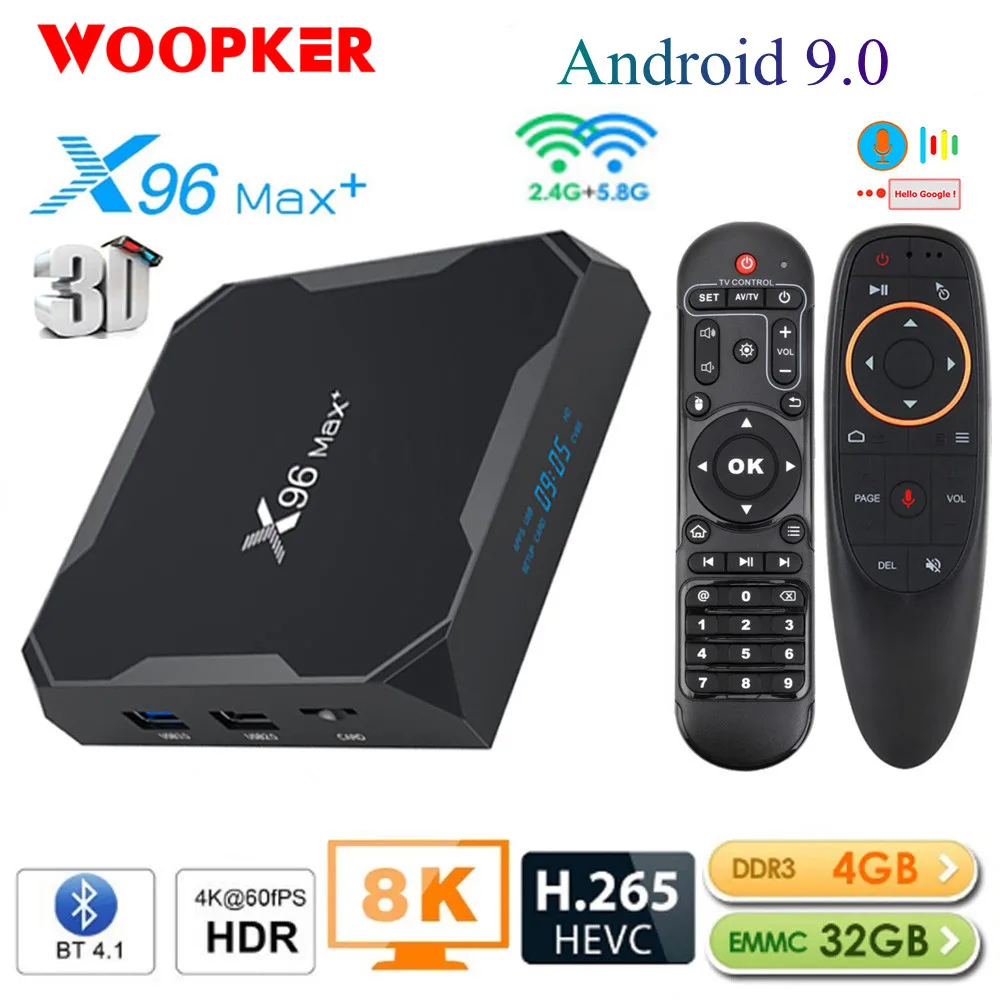Smart TV Box Streaming Media Player TV Box X96 Max Plus 4GB RAM 64GB ROM 5G Wifi