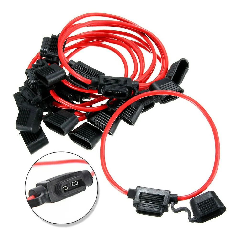 5pcs Car Fuse Holder 12V 40A Mini Blade Waterproof Sealed Fuse Box Car Socket in Line Cutoff Switch Adapter fuse holder fuse box holder