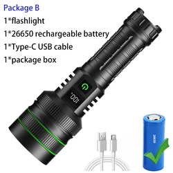 Ultra-Bright Tactical Rechargeable Waterproof LED Flashlight (KS008-Package B)