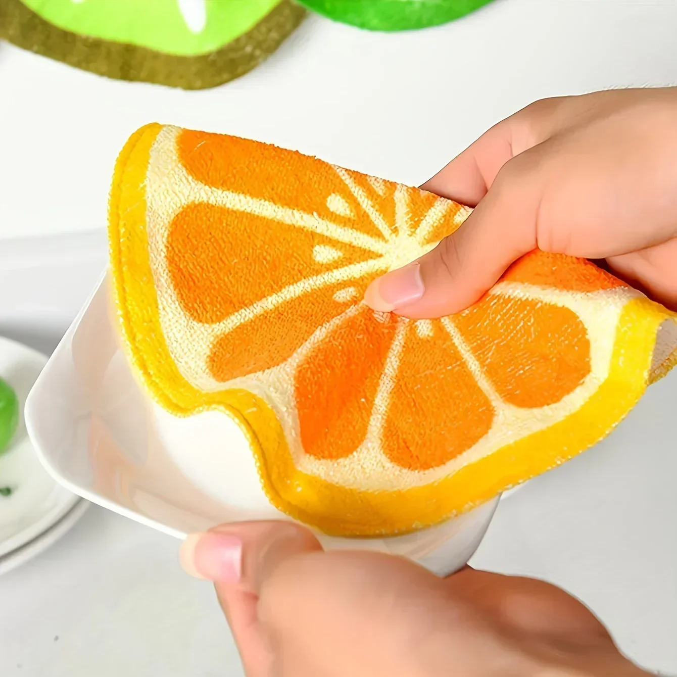 unknown Fruit-shaped rag towel for Dish-washing and household cleaning