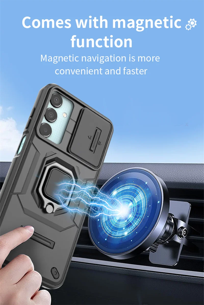 Schutzhülle Für Samsung Galaxy Mit Magnetischem Ringhalter_voghion.com