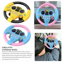 Electric Simulation Steering Wheel Toy With Light And Model Vocal Sound Simulation Toy Children's Steering Educational Whee T1A0 1