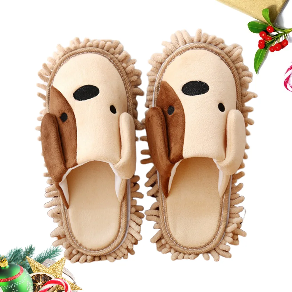 

1 Pair Floor Mopping Slippers Wear-resistant Women Slipper Floor Cleaning Slippers - Size M