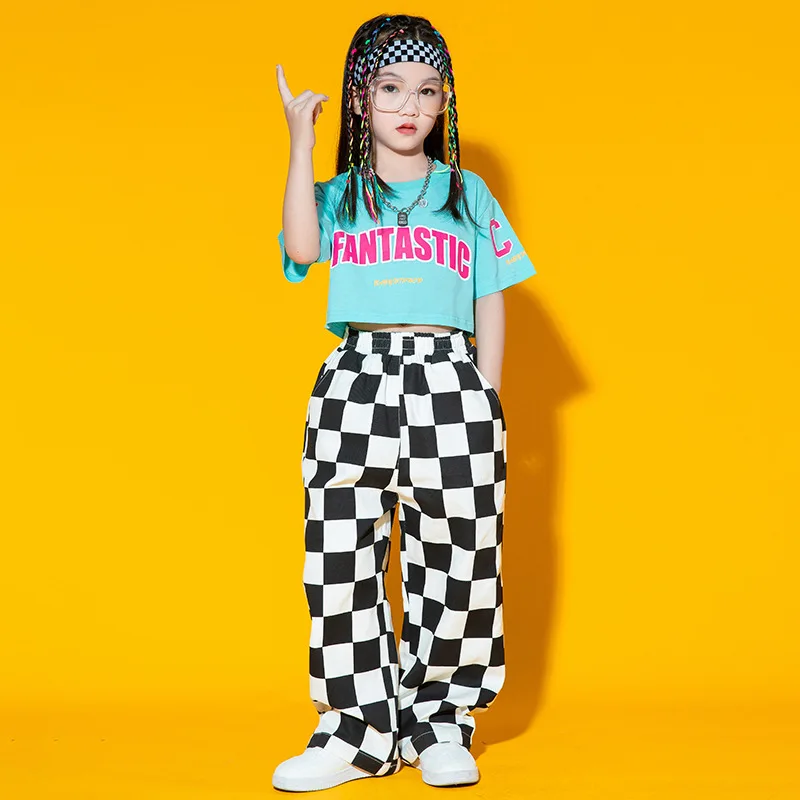 Children Hip Hop Costumes Girls Boys Hiphop Party Stage outfits Jazz Competition Ballroom Dance Clothes Dancewear Perform