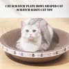 L Size Cat Toys Pet Bed Scratching Board Corrugated Cardboard Bowl Pad Cats Scratcher Toy Oval Grinding Claw Toy Cat Accessories 3