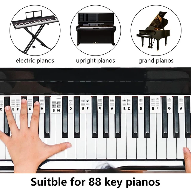 1 Ensemble De Guides De Notes De Piano Pour Débutant, Étiquettes