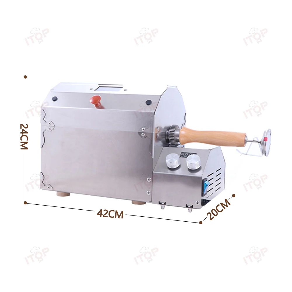 ITOP 400ELCR Electric coffee Bean Roaster Temperature control Rotation Speed Adjustment Coffee Roasting Equipment 400g capacity