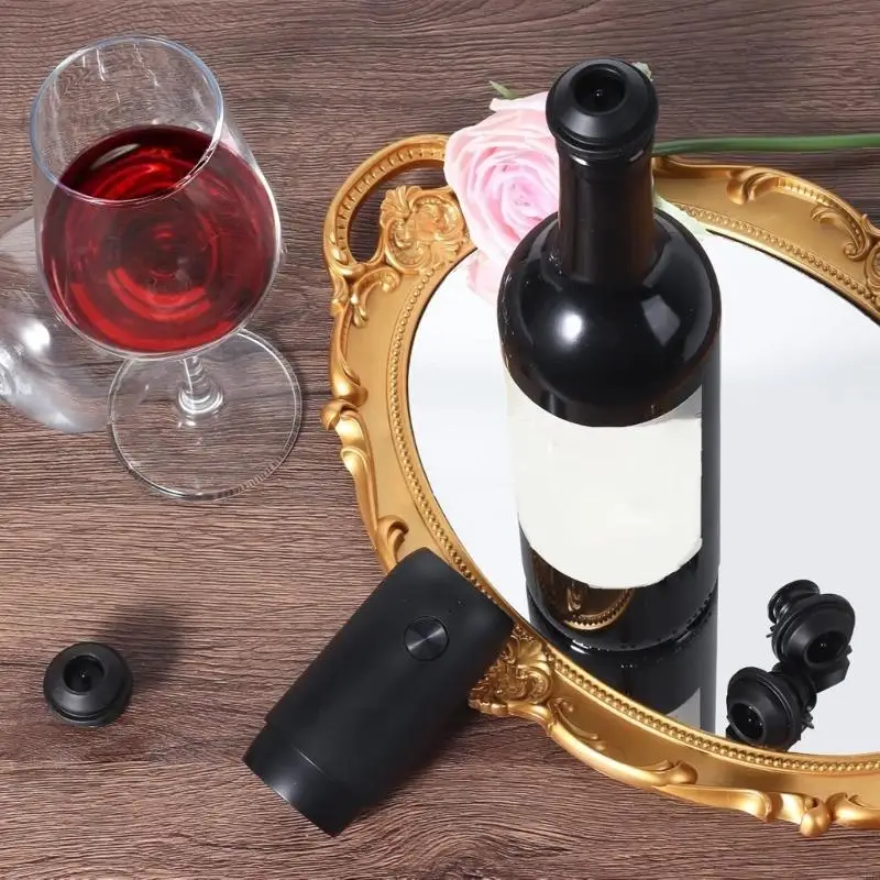 N3UA Wine Saver Vacuum with Stoppers Wine Stopper Preserver Reusable Bottle Sealer Keep Freshness Tool
