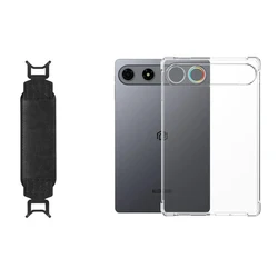 Ultra Slim Shockproof Protective Tablet Case with Clear TPU Back and Airbag Cushioning for IPlay 80 mini Turbo (TPU Case and Strap)