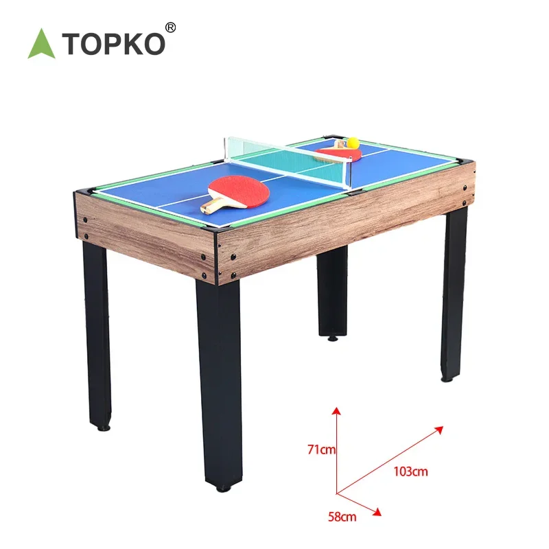 TOPKO High Quality 4-in-1 Multifunctional Billiards Table For Indoor & Outdoor Home Enjoyment Multifunctional Game Table