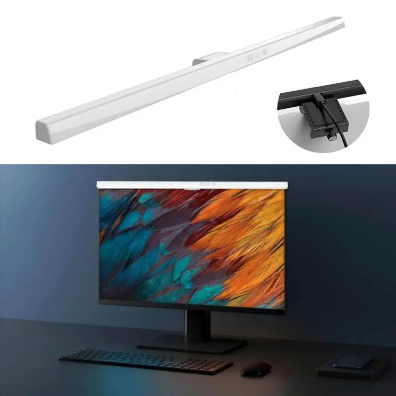 

Screen Hanging Light Stepless Dimming Eye-Care LED Desk Lamp For Computer PC Bar Monitor Light Pro LED Reading USB Powered Lamp