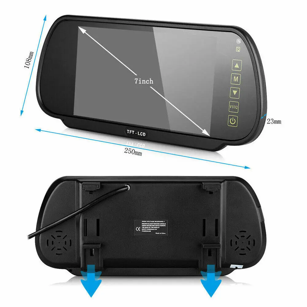 LCD Color Screen Car Reverse Rear View Backup Camera HD Mirror Monitor car rear view camera