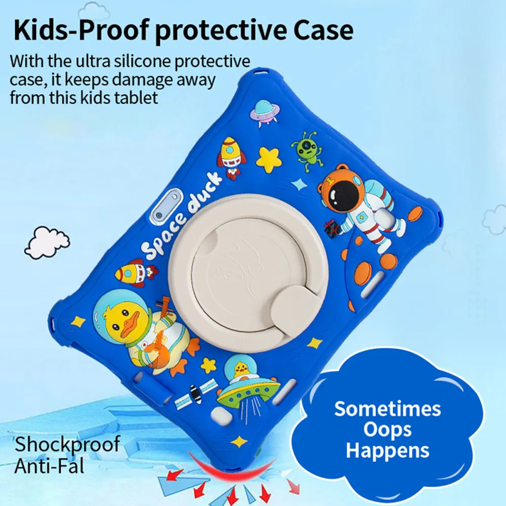 BDF Kids 10.1 Inch Tablet Android 11 Pc 4GB Ram 64GB Rom 3G SIM Card Slot Built in children's program software WiFi Bluetooth 6