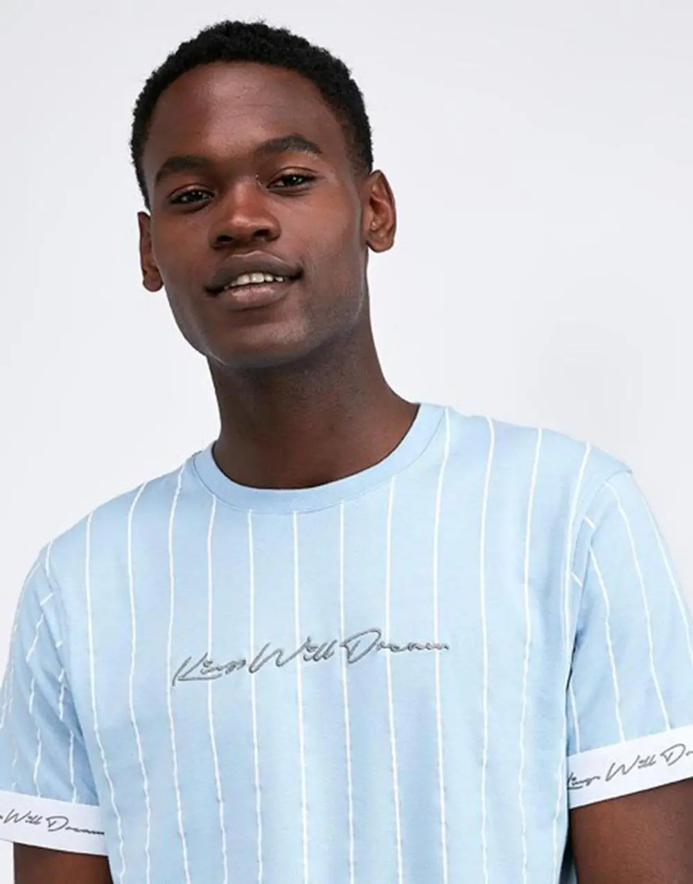 KWD Blue Stripe Sleeve T Shirt|T-Shirts 