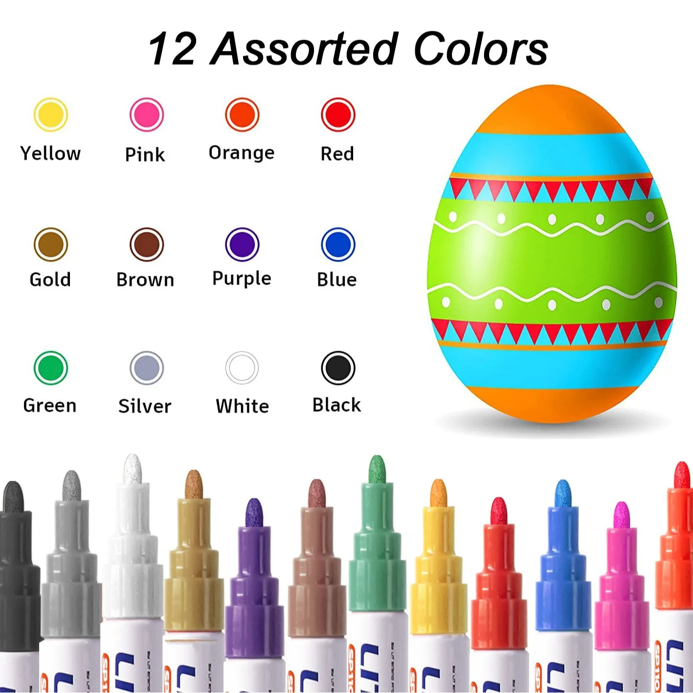 Car Scratch Repair Pen Waterproof Marker Oil-based Pen Vehicle Rubber Tyre CD Metal Permanent Paint Marker For Car Styling