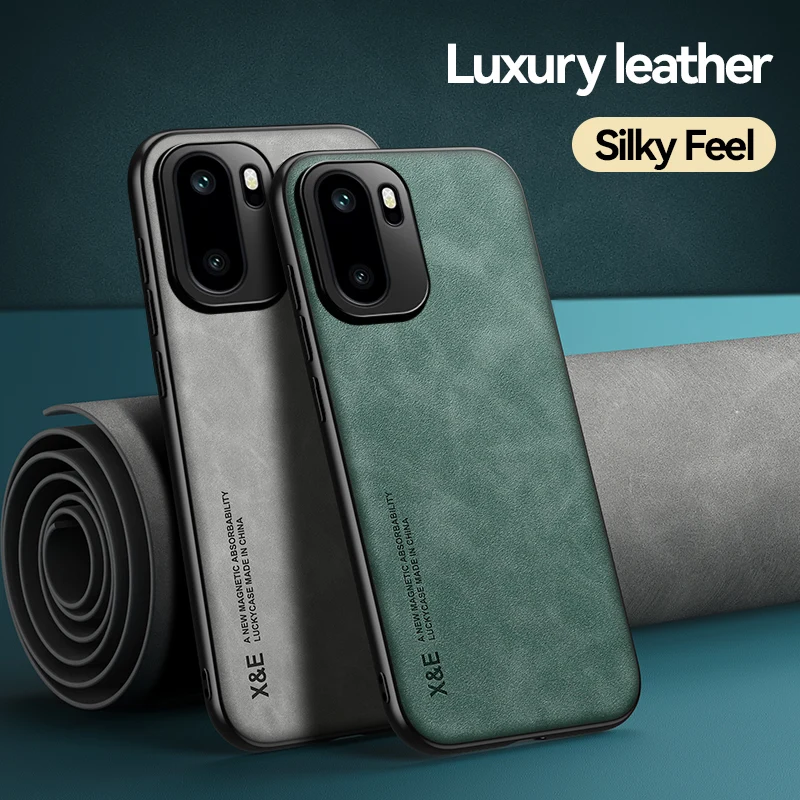 Premium Soft Touch Sheepskin Leather Shockproof Case with Heavy Duty Bumper Protection