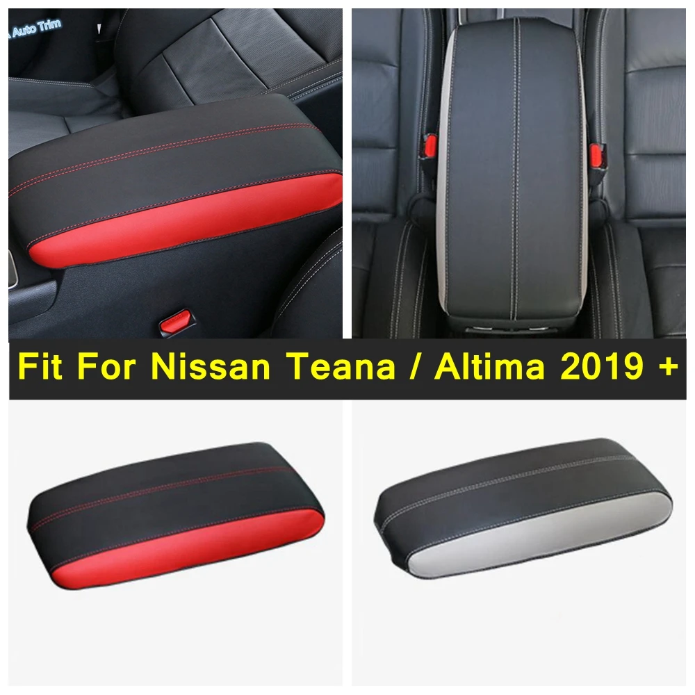 

Car Styling Armrest Box Holster Protective Pad Mat Cover PU Leather Fit For Nissan Teana / Altima 2019 - 2023 Interior Refit Kit