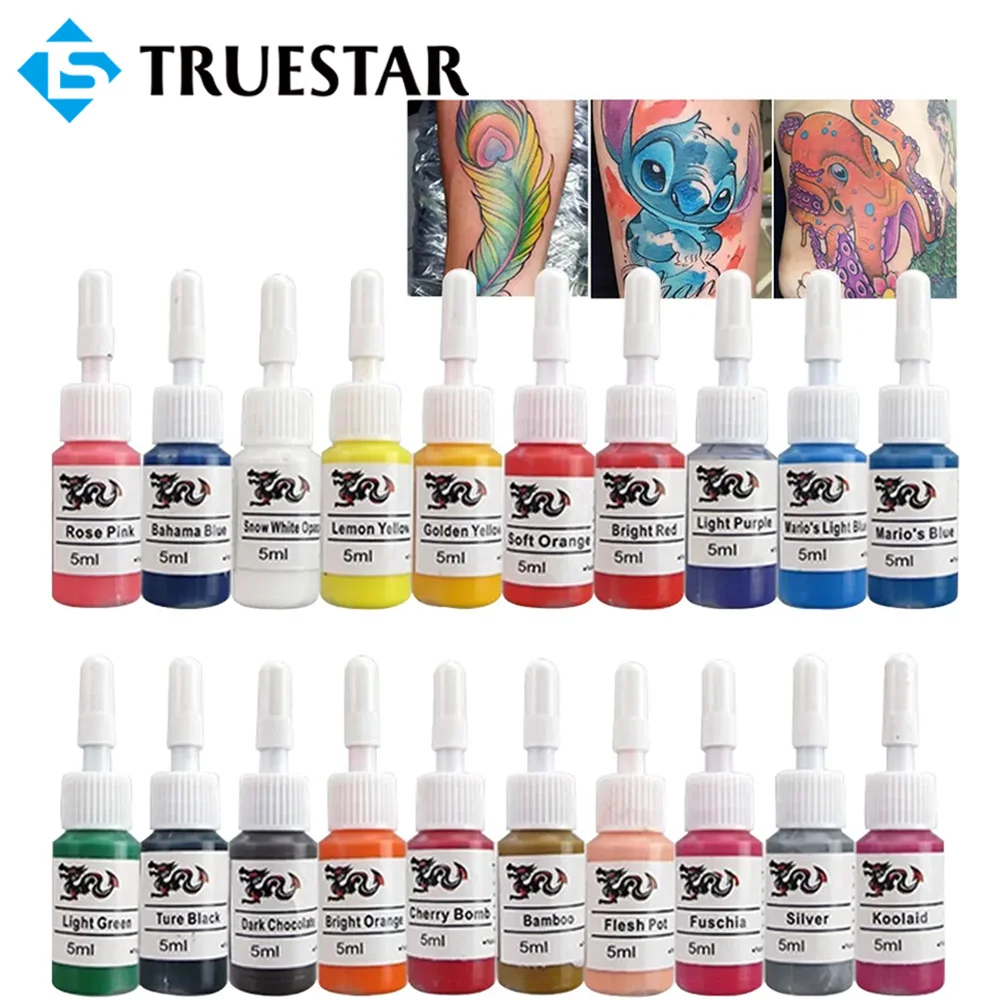 7/14/20 Colori Tattoo Ink Professional Tattoo Ink Pigment Set Semi Permanent Natural Plant Pigments Practice Ink Tattoo Supply