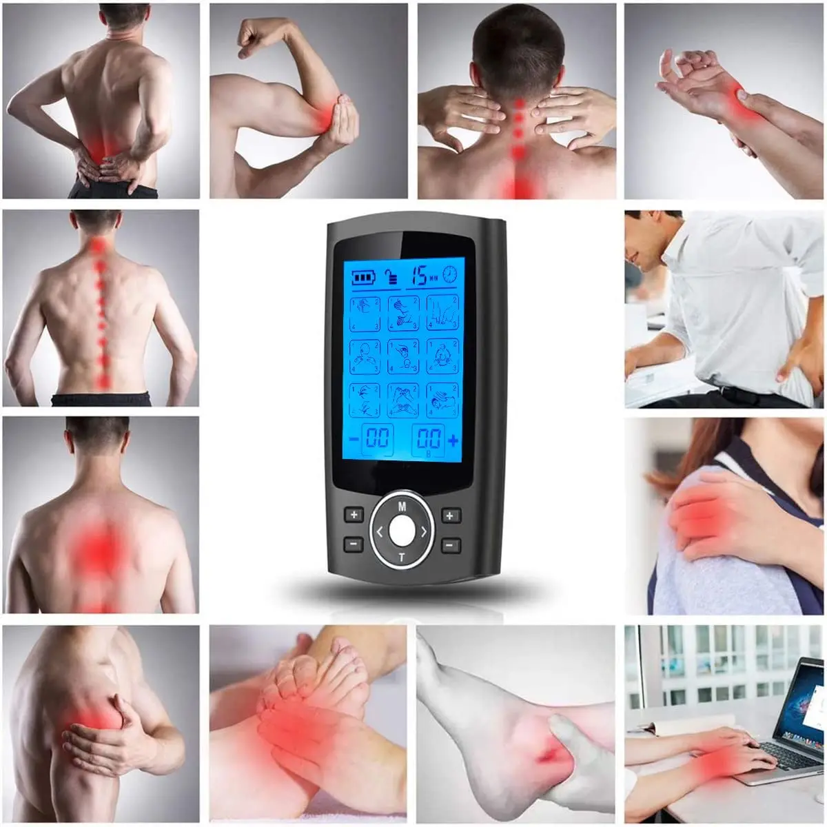 Tens Muscle Stimulator 36-Mode Electric EMS Acupuncture Body Massage  Digital Therapy Slimming Machine Electrostimulator - AliExpress