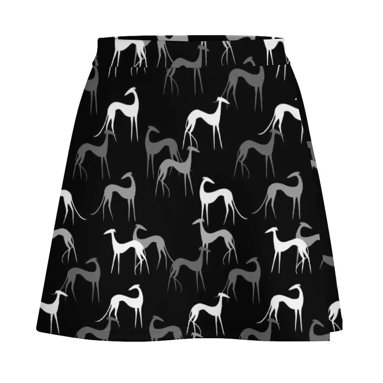 Sighthounds in black Mini Skirt Skirt satin women's summer clothing 2024 summer dress women 2024 Women clothing