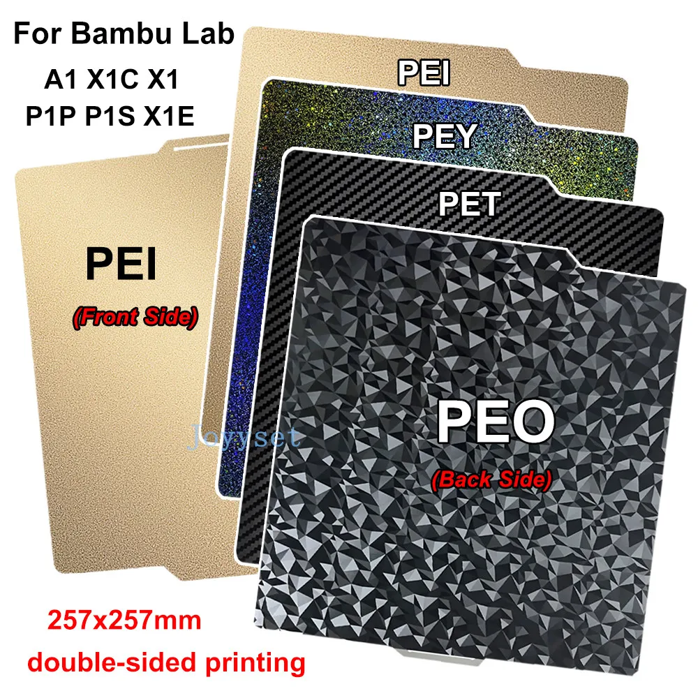 Doppelseitige PET+PEI Druckplatte 257x257mm – Fü Produktbild-Vorschau 2
