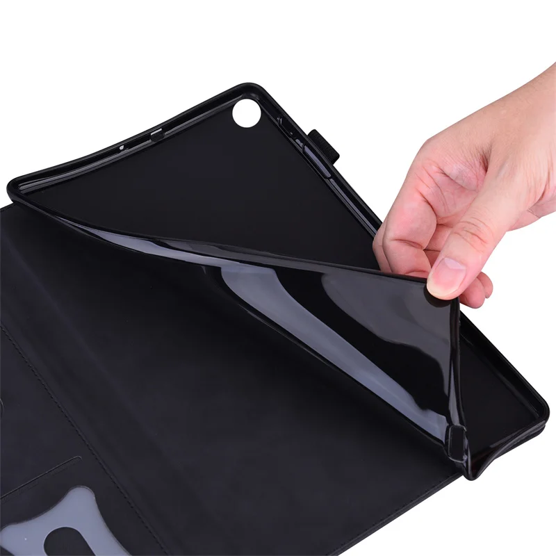 Luxury Flip PU Leather Wallet Tablet Case - 12.7 Inch Cover