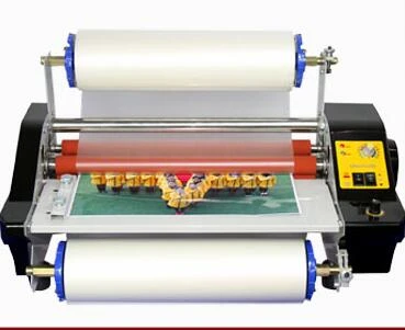 A2+ Paper Laminating Machine Four Roller Cold Hot Laminator Rolling Machine speed adjustment pla abs tpu