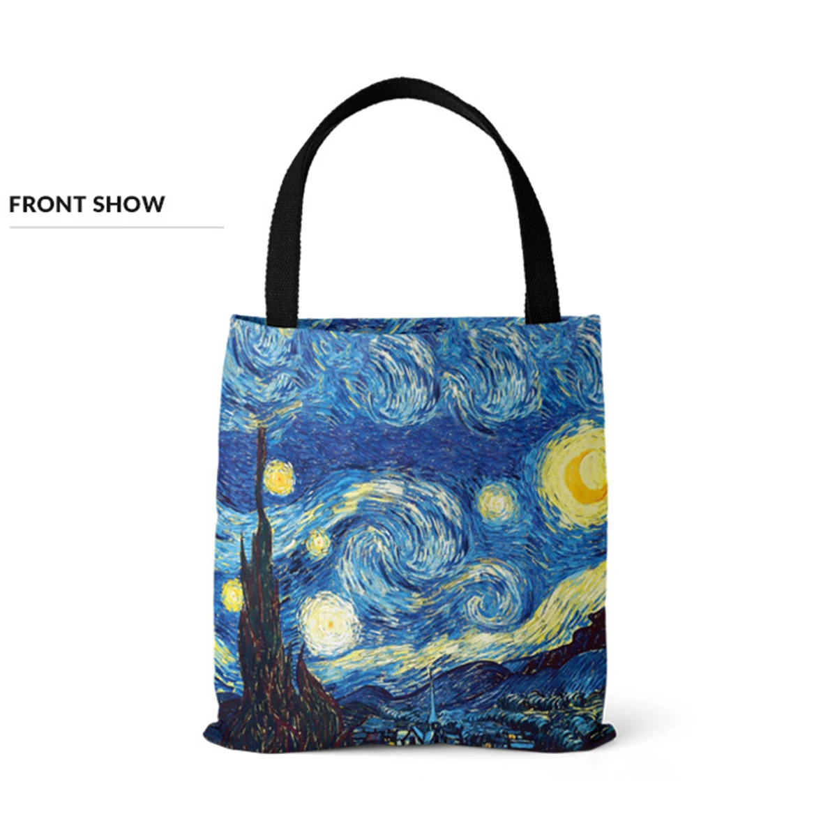 

Oil Painting Shoulder Bag Aesthetics Fabric Grocery Tote Bags Women Casual Handbag Girl Messenger Bags Canvas Shopping Bags 2023