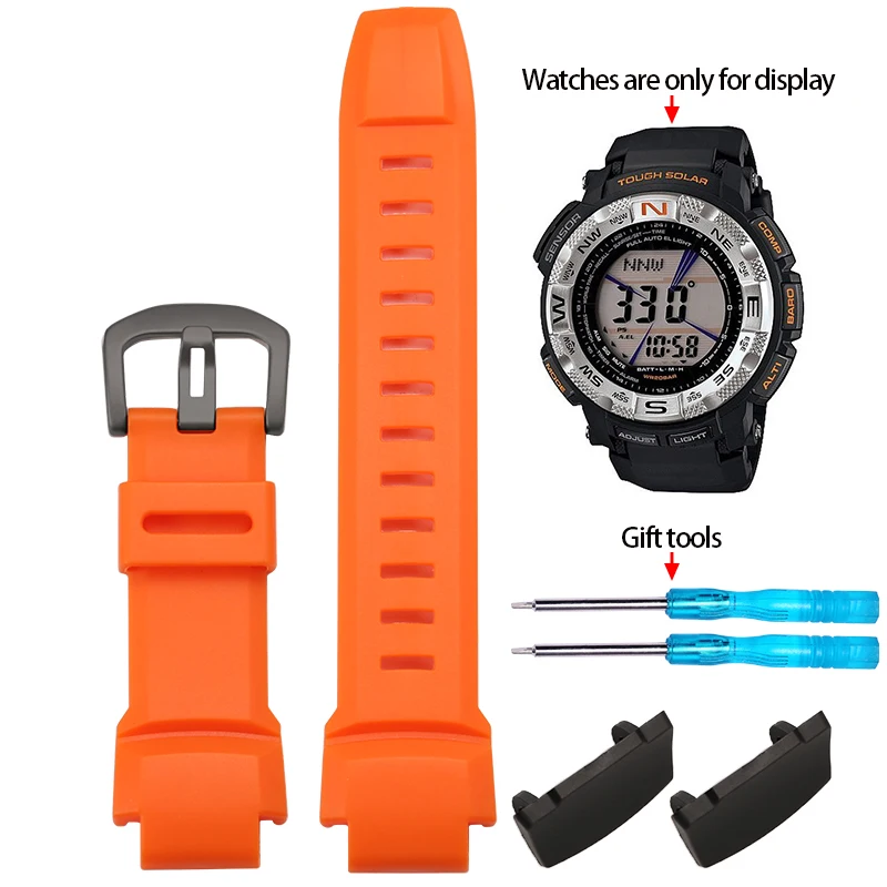 Waterproof Rubber Silicone Watch Strap for Outdoor Adventure Watches
