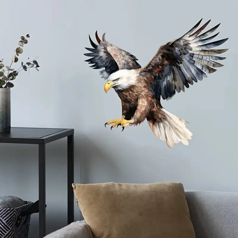 Flying Eagle Wall Stickers Bright Bathroom for Home Decoration Vinyl Car Decals Art Wall Paper Poster