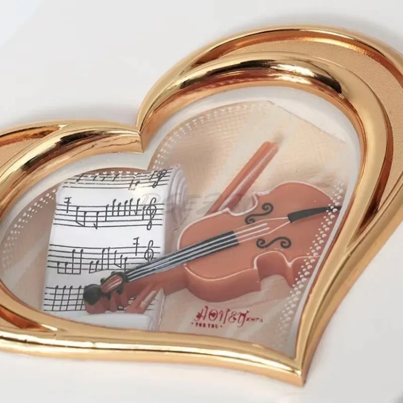 Classic Rotating Music Box Creative Dancing Girl Clockwork Jewelry Storage Box with Mirror Ornaments Birthday Christmas Gifts