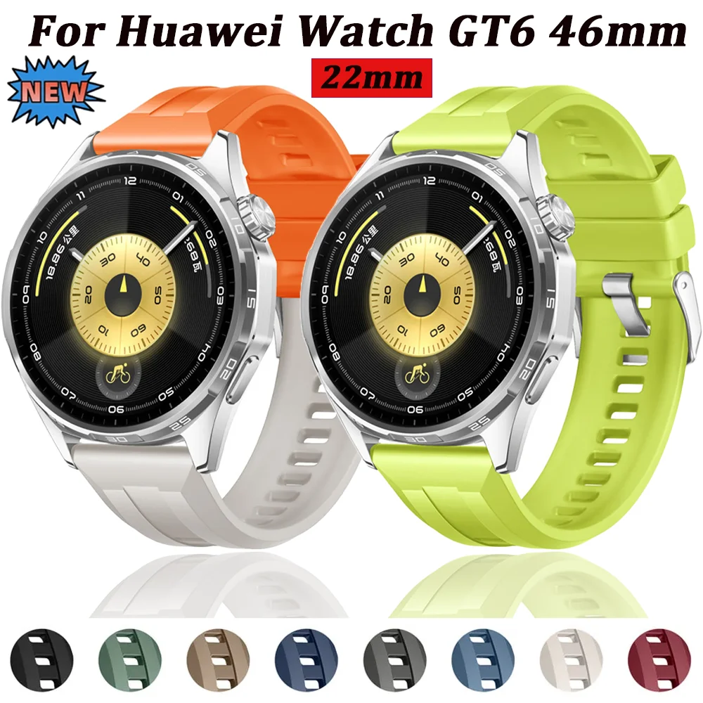 Official 22mm Silicone Sports Watch Strap - Enhanced Comfort and Style