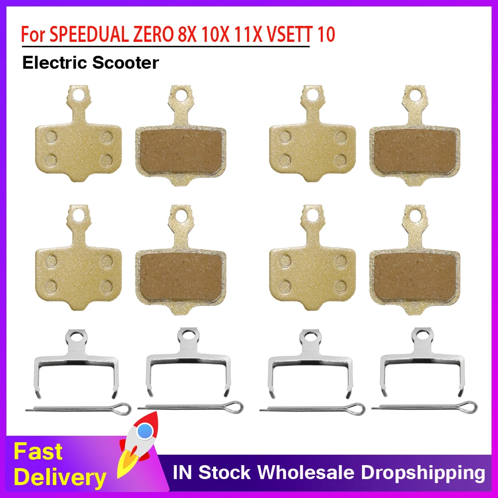 4 Paar Scheibenbremsbeläge für ZERO 8X 10X 11X für VSETT 10+ für Kugoo G1 für Dualtron Thunder Elektroroller-Zubehör