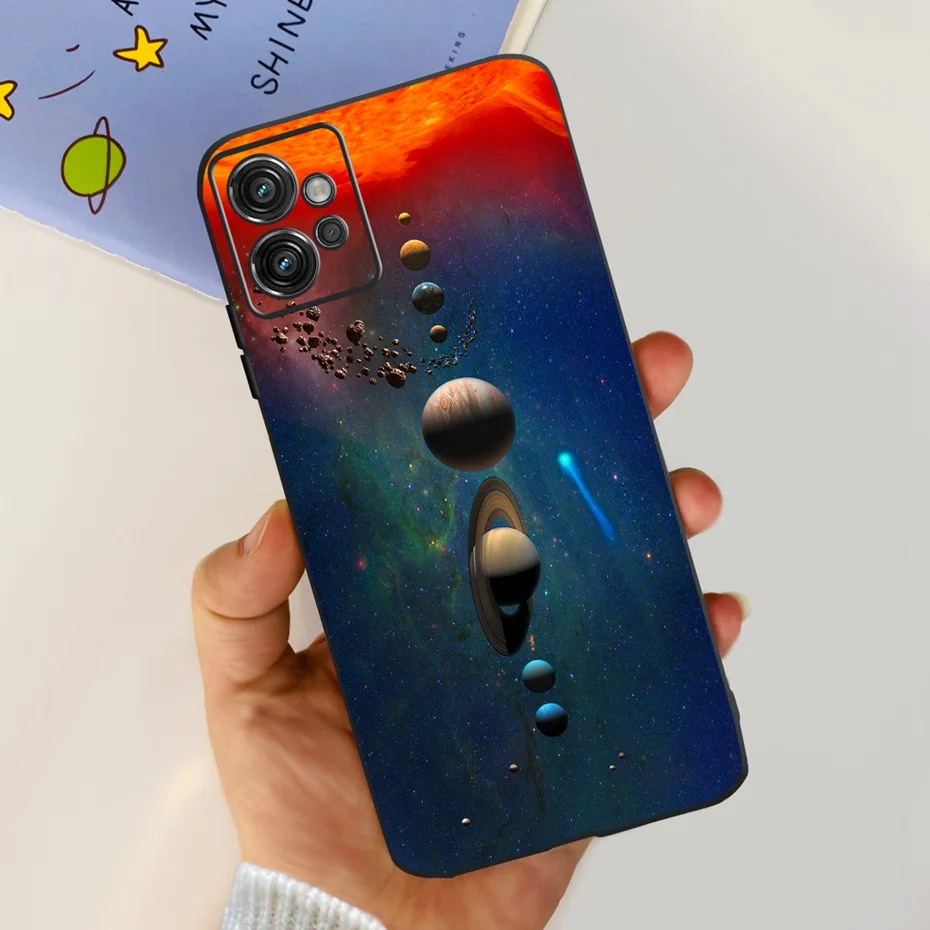 Floral Cat Design Soft Silicone TPU Back Cover Phone Case