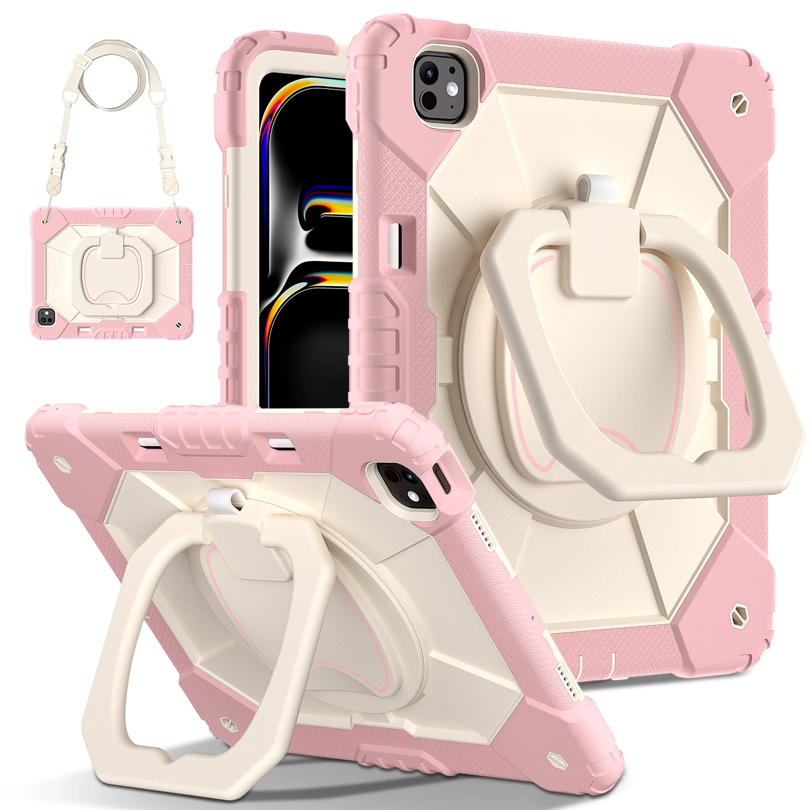 Enhanced 360 Rotating Stand Armor Case - Heavy Duty Cover