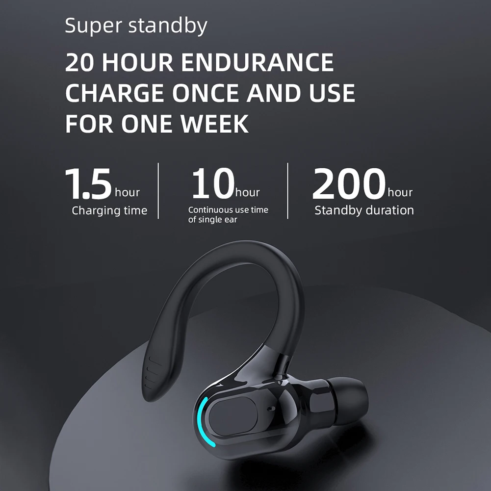 Wireless Bluetooth Earbud Noise Cancelling Sport In-ear Headset_voghion.com