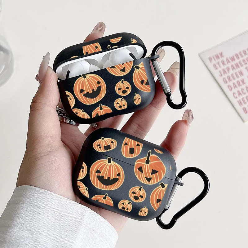 Pumpkin Pattern AirPods Case for Teens