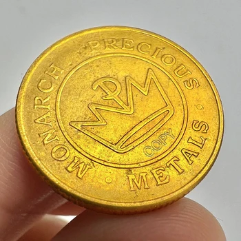 Moneta d'oro corona, metalli preziosi monarch, moneta commemorativa da collezione, decorazione della casa, forniture per giochi per feste, regalo souvenir