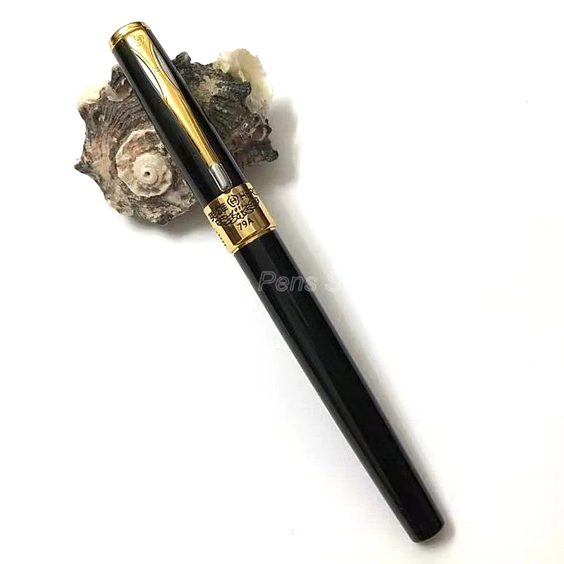 Hero 블랙 & 골든 메탈 만년필, 고급 펜촉, 0.5mm 필기 펜, YF005