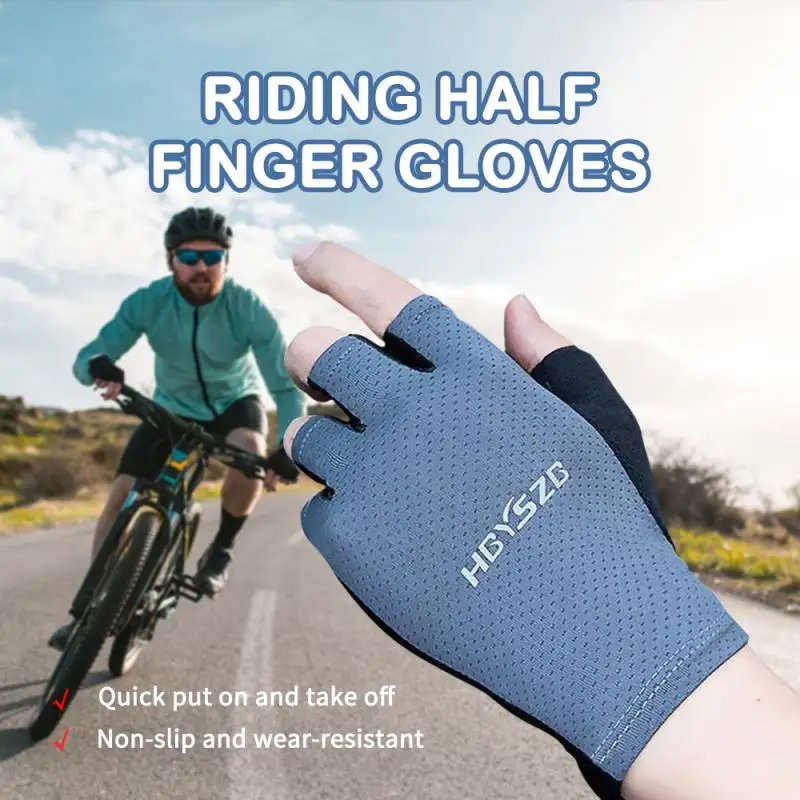 Gym Fitness Half Finger Gloves Female Breathable Anti-Slip Half Finger Glove Summer Fishing Cycling Fingerless Gloves Women 3