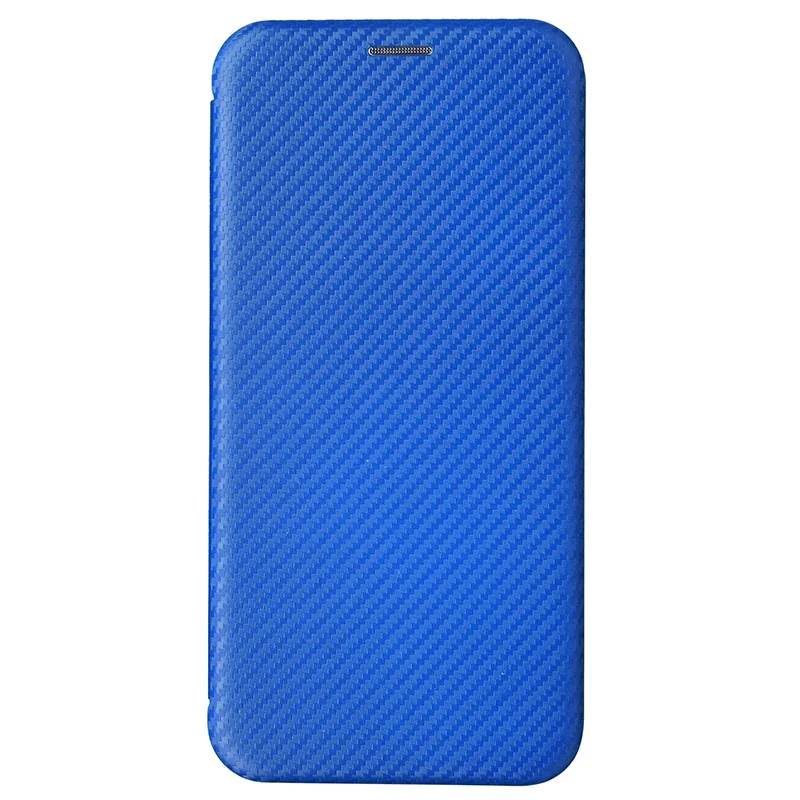Luxury Carbon Fiber Leather Flip Wallet Case Cover