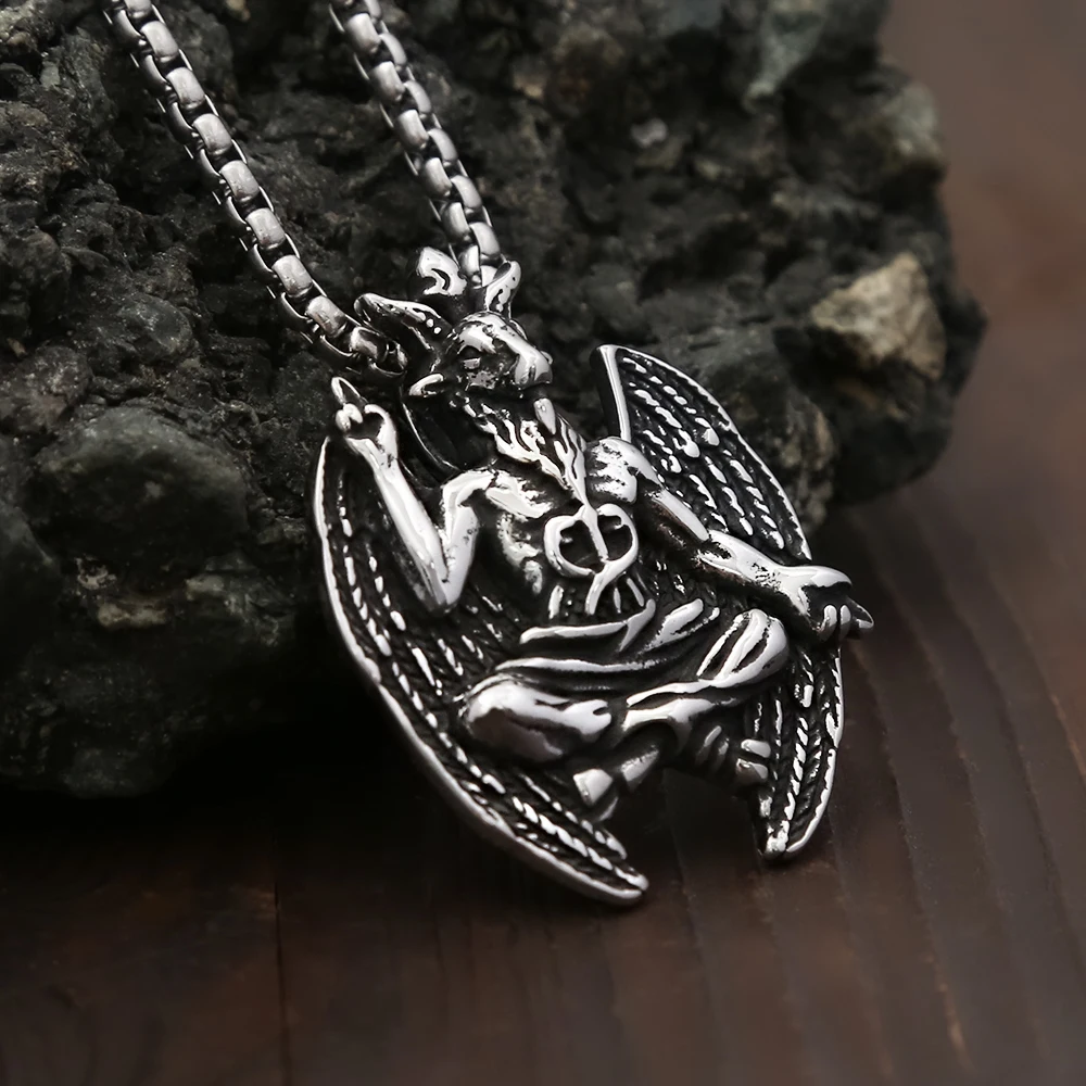Collar Baphomet Goth Gótico Punk Satanico Rock | Cuotas sin interés