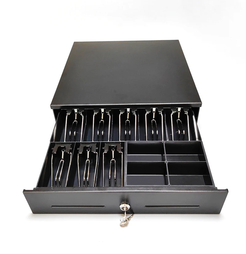 

Supermarket 8 Bills Black Economical Electric Metal POS Cash Drawer