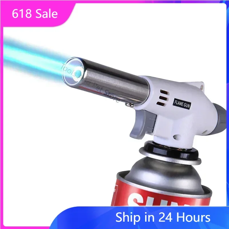 Welding Gas Burner Flame Gas Torch Flame Gun Blowtorch Cooking Soldering Butane AutoIgnition gas-Burner Lighter Heating