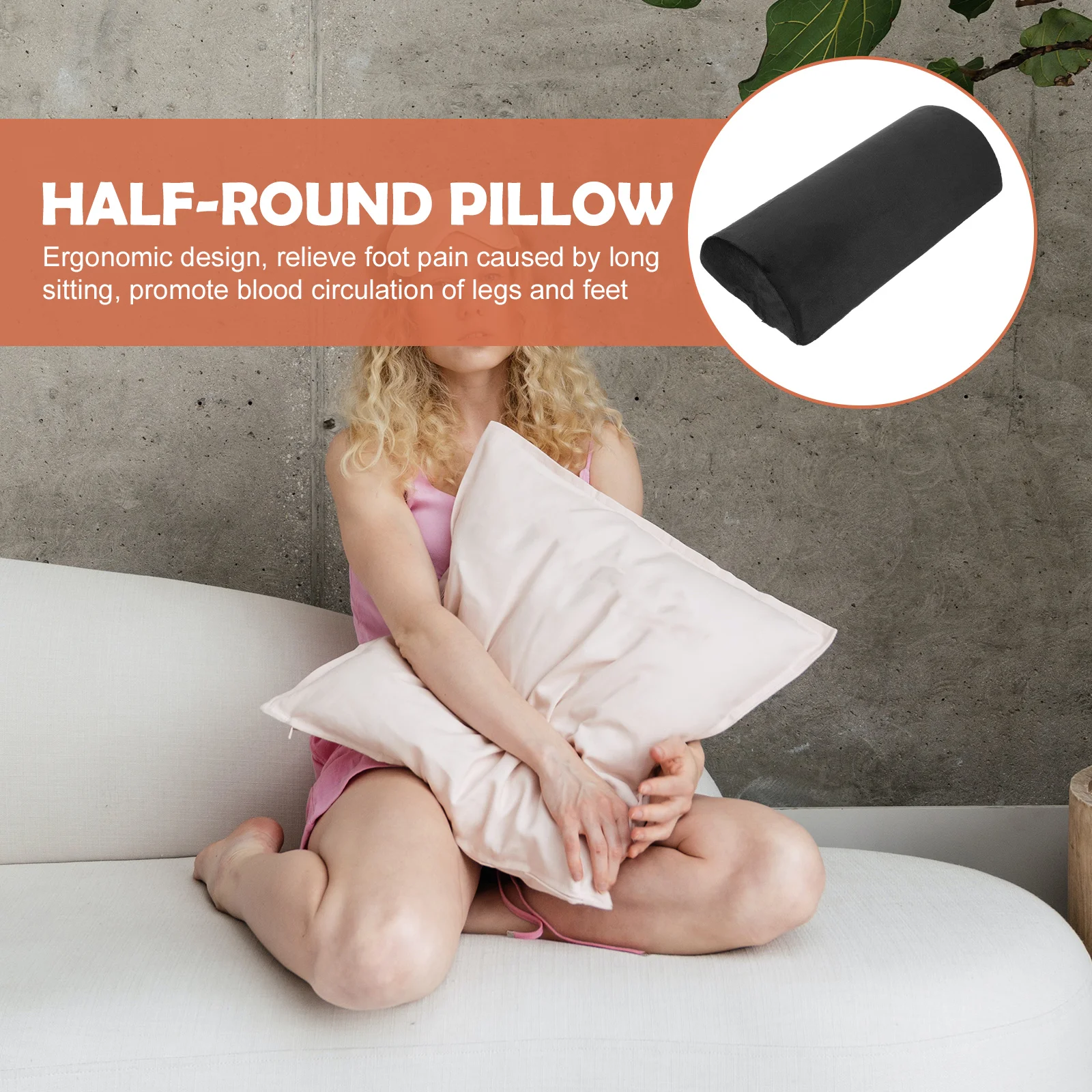 Half Moon Knee Pillow atelieryuwa.ciao.jp