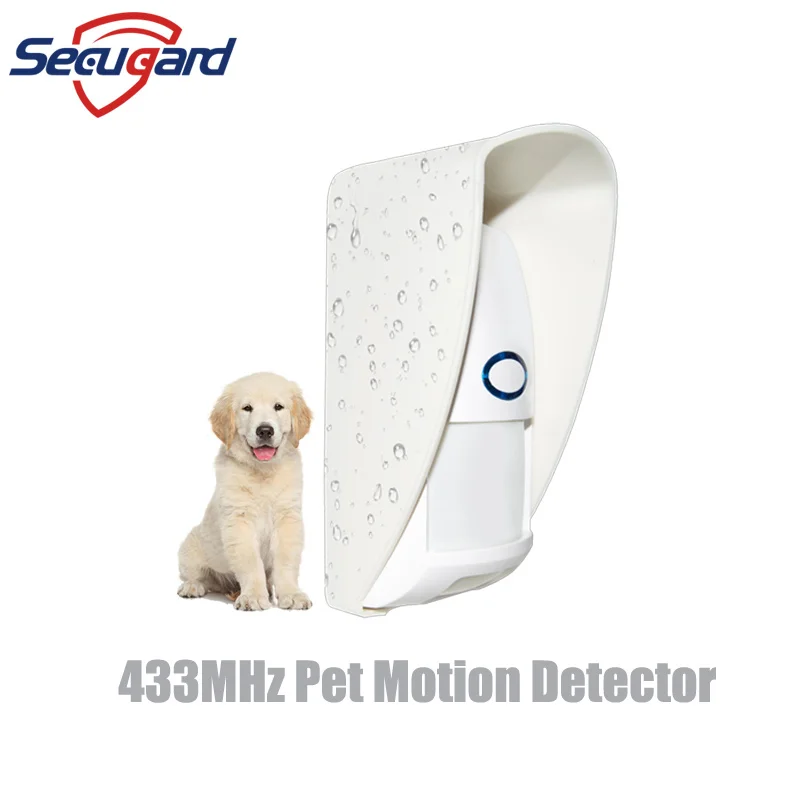 

433MHz Motion Sensor Wireless 25kg PET Immune Detector Outdoor Waterproof PIR Infrared Detectors For Home Security Alarm System