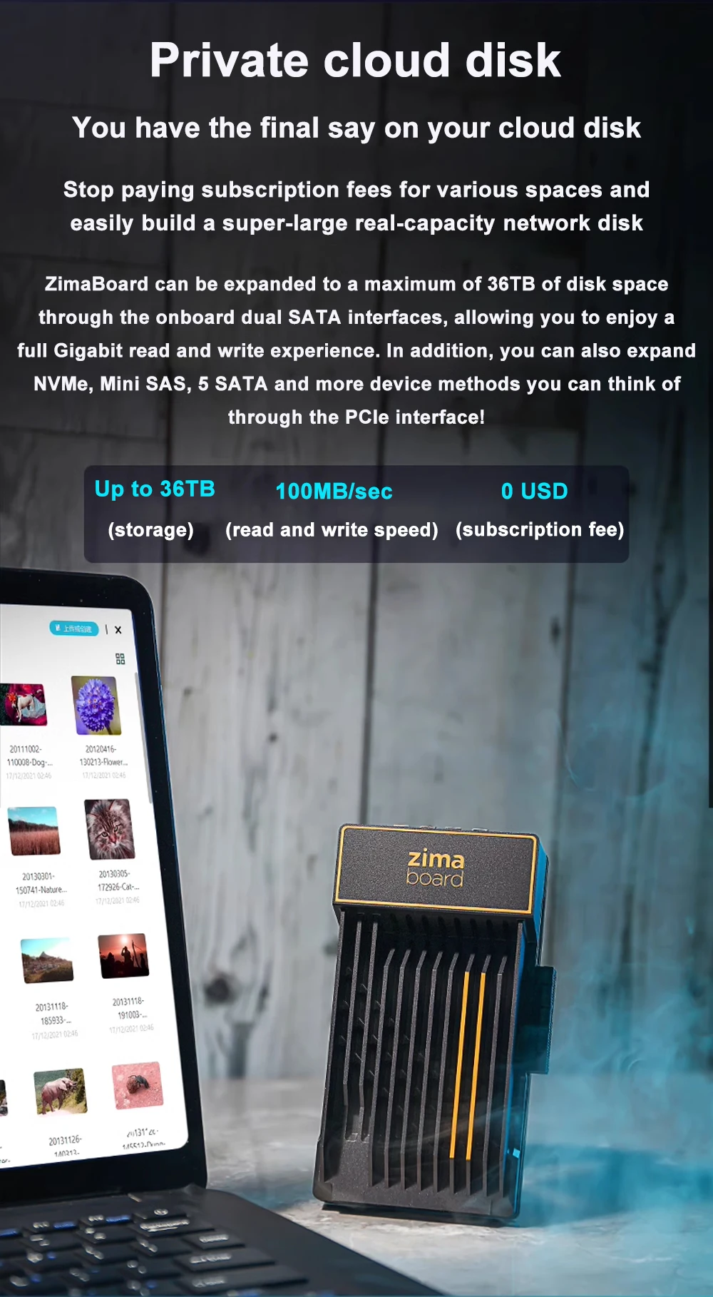 ZimaBoard A Decentralized Home Server Personal Private Cloud Disk Intel Celeron