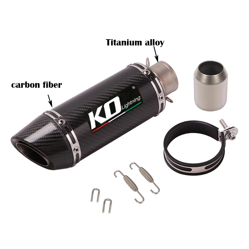 Per Kawasaki Ninja Zx6R Zx636 2009-2022 Sistema Di Scarico Moto Mid Middle Connect Link Pipe Slip On 51Mm Marmitta Escape